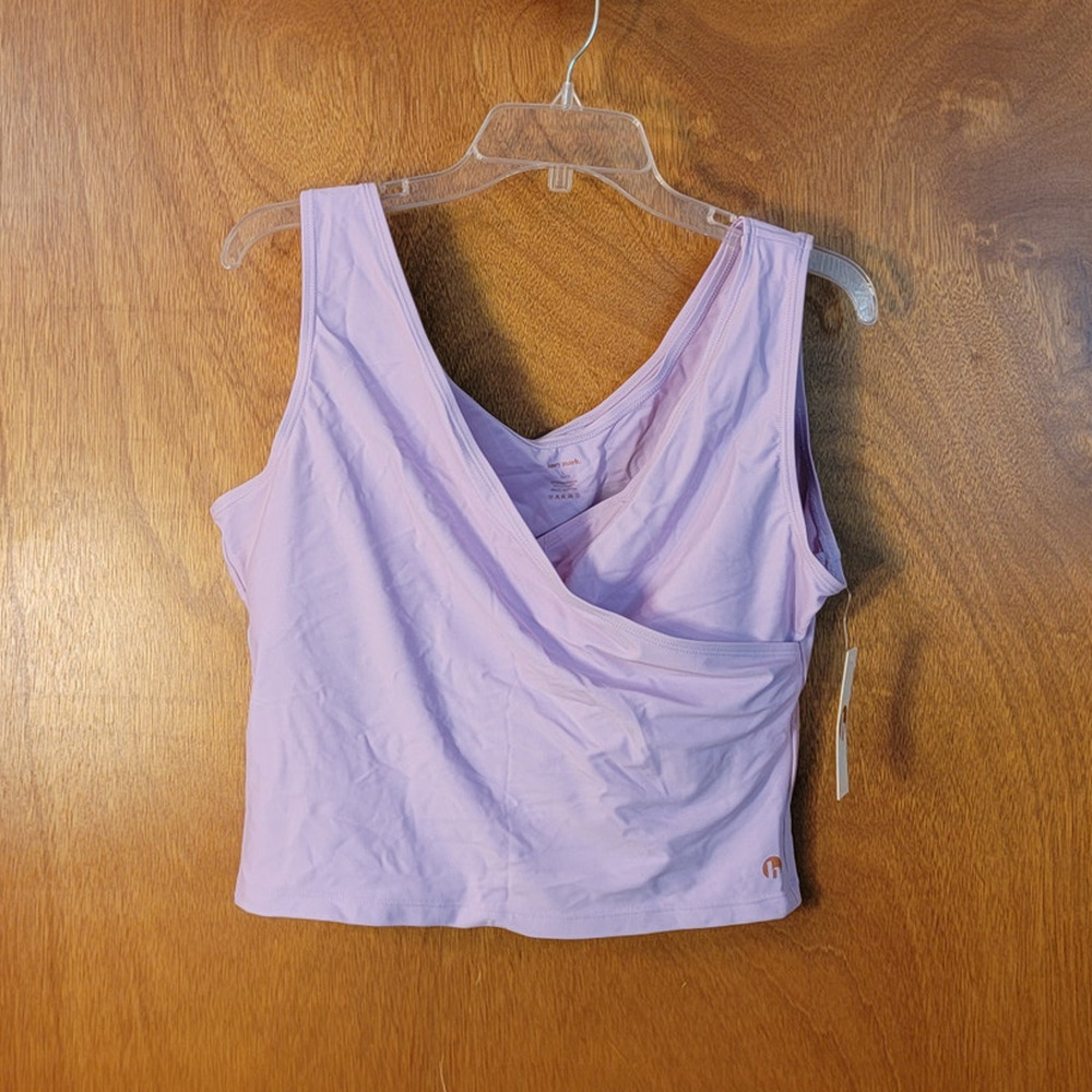 NWT - Women's Honey Mark Basil Wrap Top with Bottom - Lilac - Sz: L